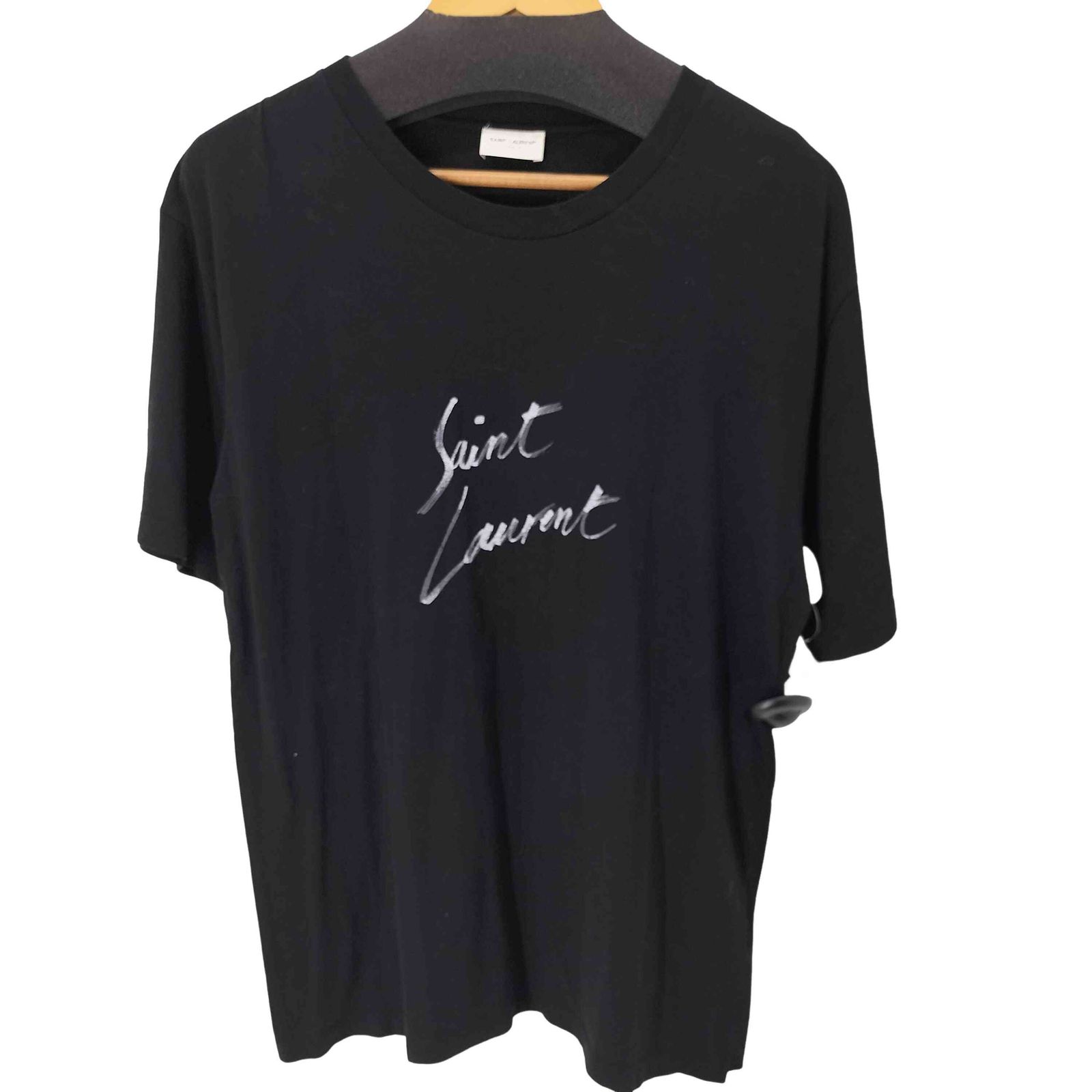 サンローランパリ SAINT LAURENT PARIS シグネチャーロゴプリントTシャツ メンズ import：S