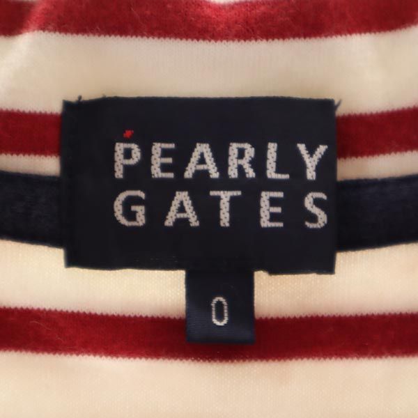 パーリーゲイツ ゴルフウェア 0 レッド×ホワイト PEARLY GATES