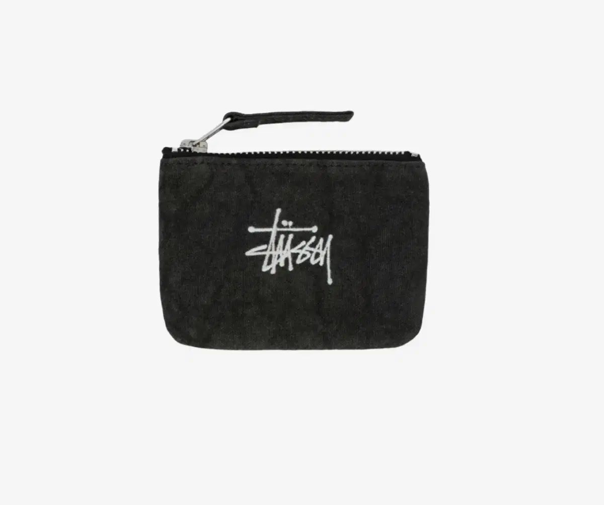新品未使用 STUSSY ブラック CANVAS コインケース Stussy キャンバス コインケース ポーチ ワンウォッシュ ブラック