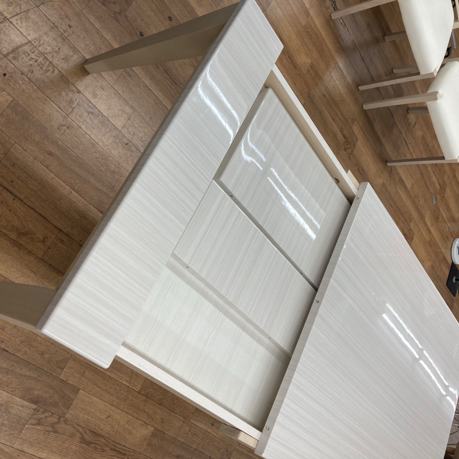 アビー 伸長式ダイニング3点セット