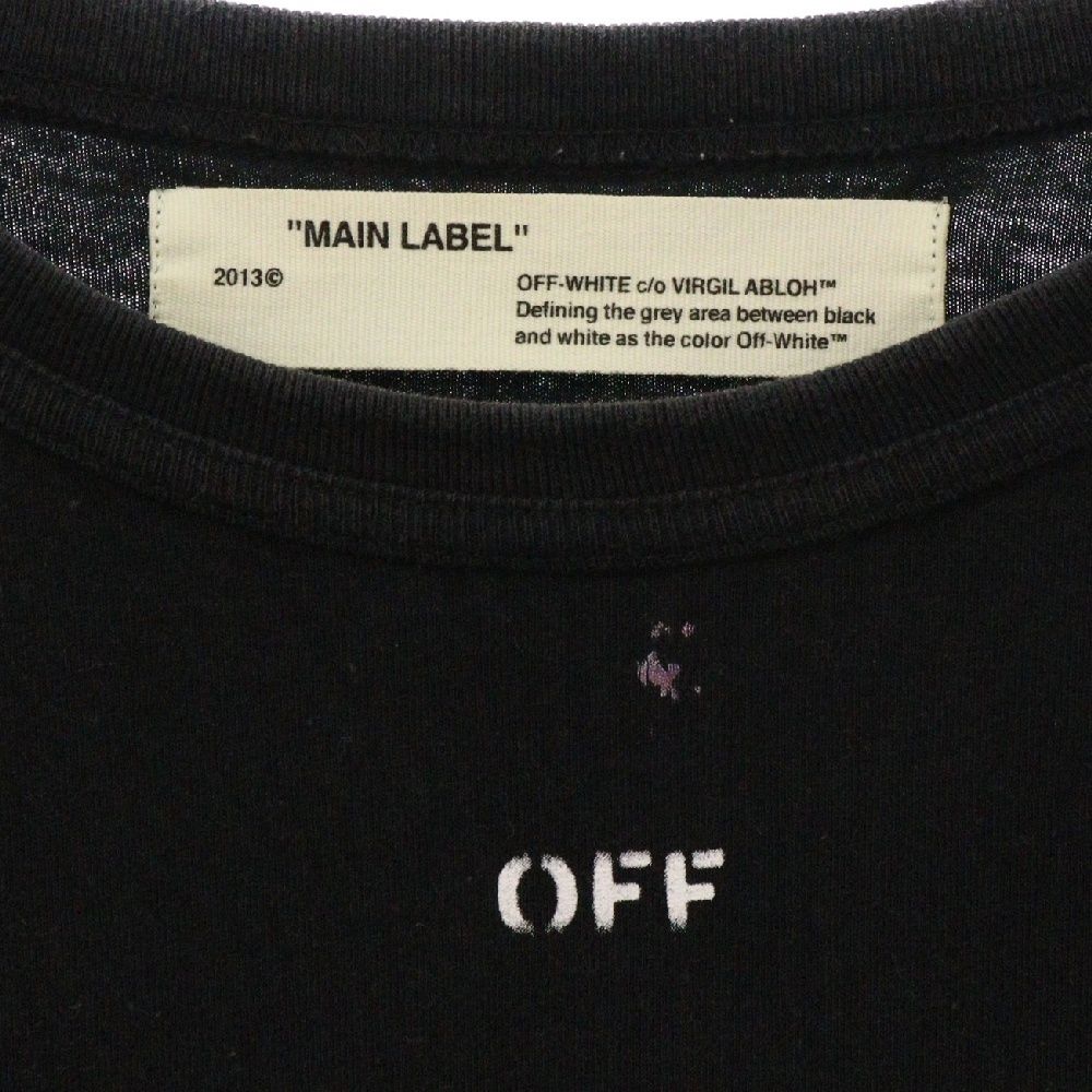 トップス off-white 17aw Galaxy T-shirt OFF-WHITE (オフホワイト) 17AW Galaxy Brushed Tee OMAA002F17620017