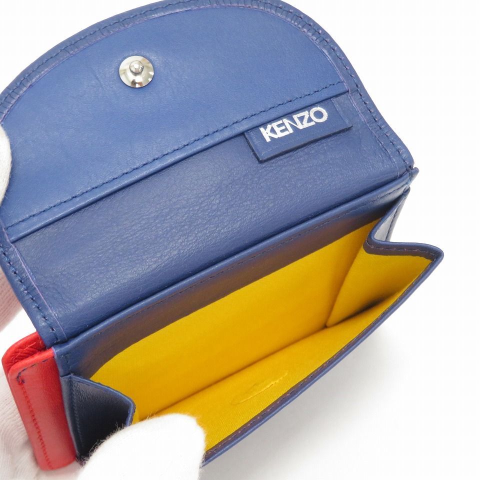 【新品タグ付き】ケンゾーKENZO レザー定期入れ/パスケース KENZO ケンゾー レザーパスケース カードケース 定期入れ 花柄