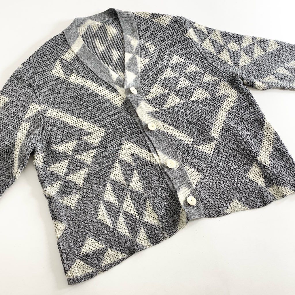 71g3 《美品》 KHOKI コッキ Washi knit cardigan 和紙 ニット