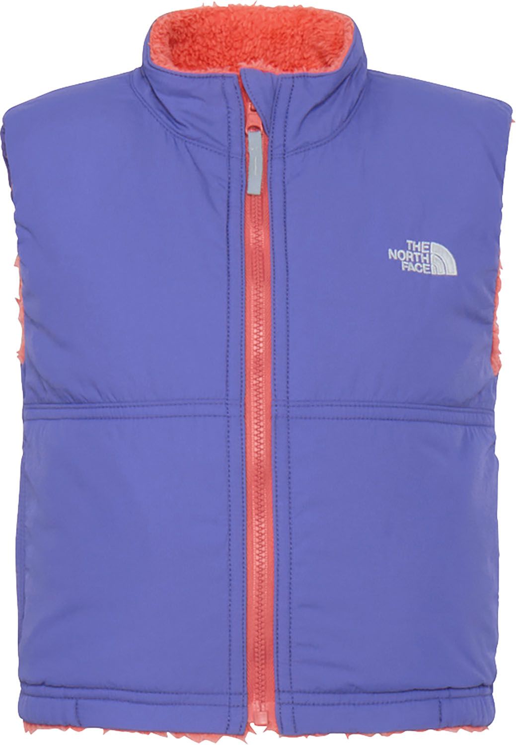 ザ ノース フェイス THE NORTH FACE アウトドア ベビー リバーシブルコージーベスト 赤ちゃん フリース チョッキ アウター 上着 撥水 軽量 秋冬 防寒着 通園 普段使い お出かけ 外遊び キャンプ NYB82 BL ブルーアイリス×リビング