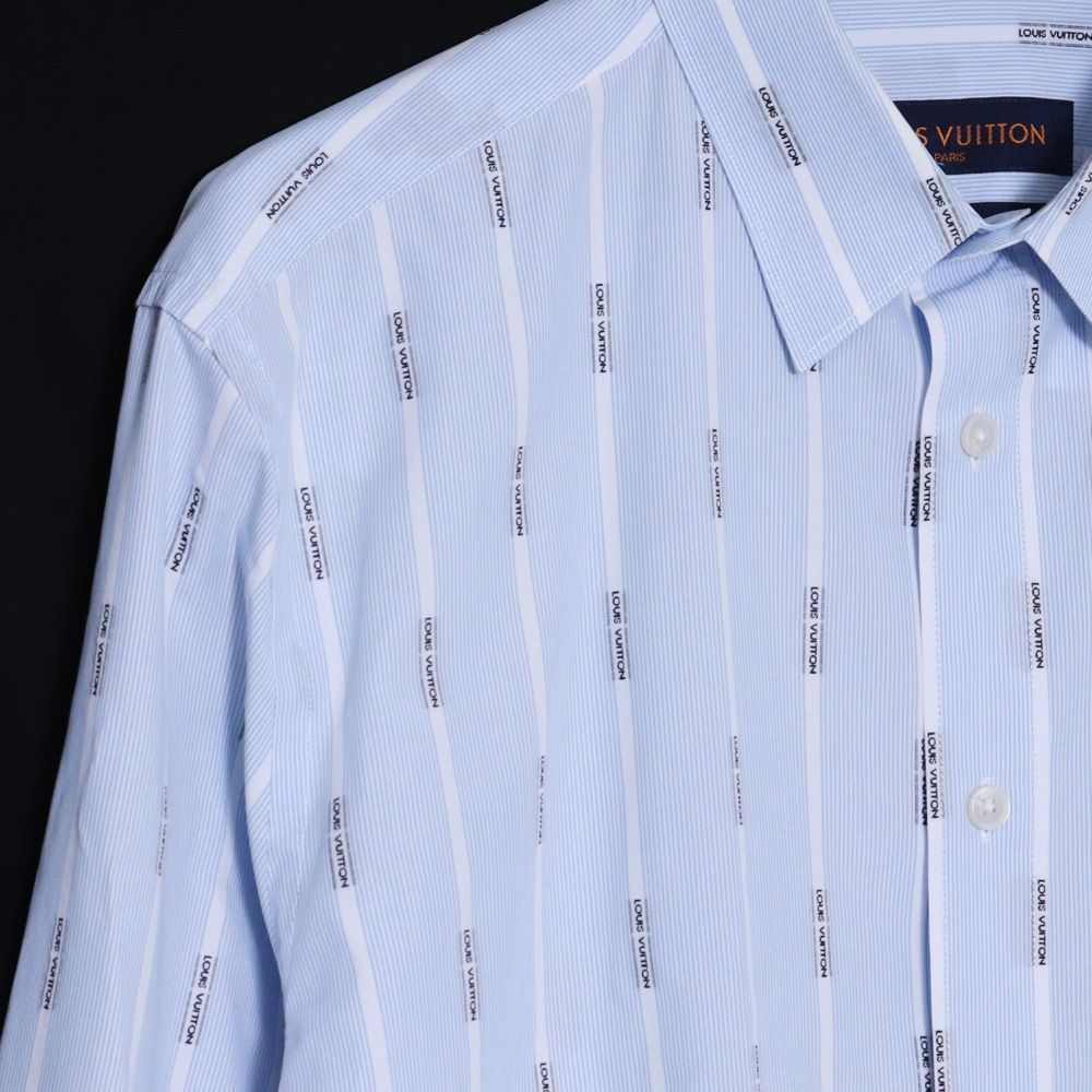 ルイ・ヴィトン ロングスリーブ シャツ トップス RM191Q モノグラムフラワー 宇宙飛行士 S コットン ブルー青 40802108081 LOUIS VUITTON(ルイヴィトン) ⁄ 長袖シャツ⁄S⁄コットン⁄WHT⁄RM191Q IUR