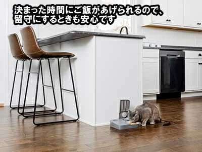 ペット 自動給餌器 犬 猫 お留守番 タイマー 食器 自動 餌やり フードディスペンサー ペットセーフ おるすばんフィーダー 2食分