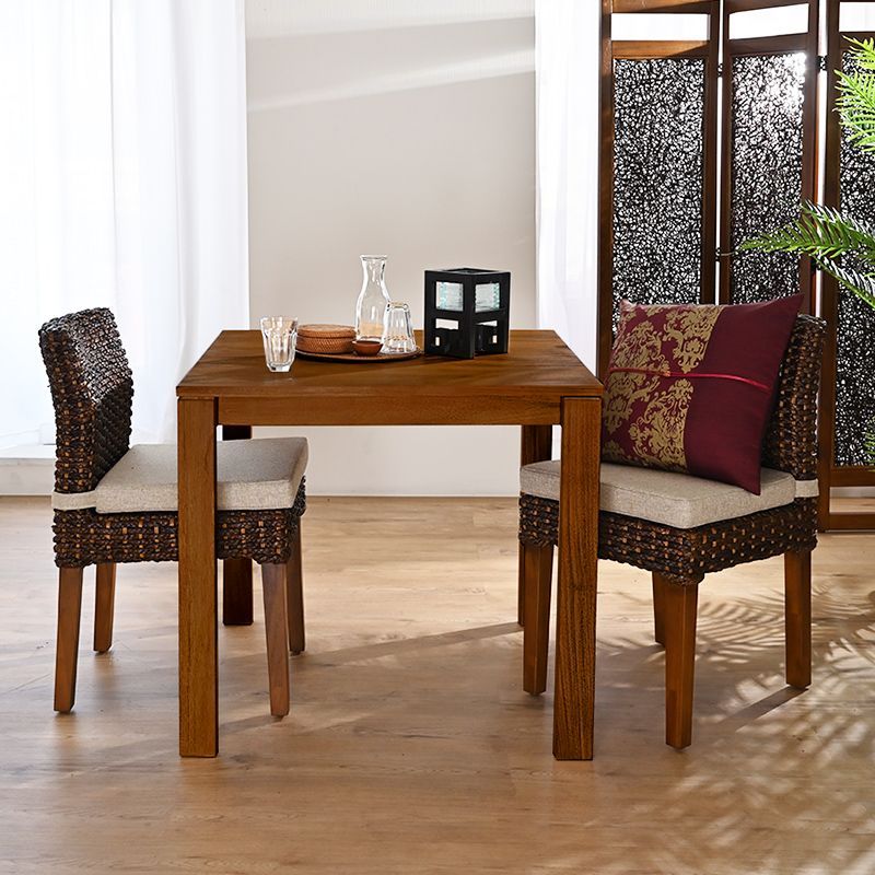 ダイニングテーブル チーク 無垢材 正方形80×80 ダイニングテーブル チーク 無垢材 正方形80×80 チーク材 テーブル