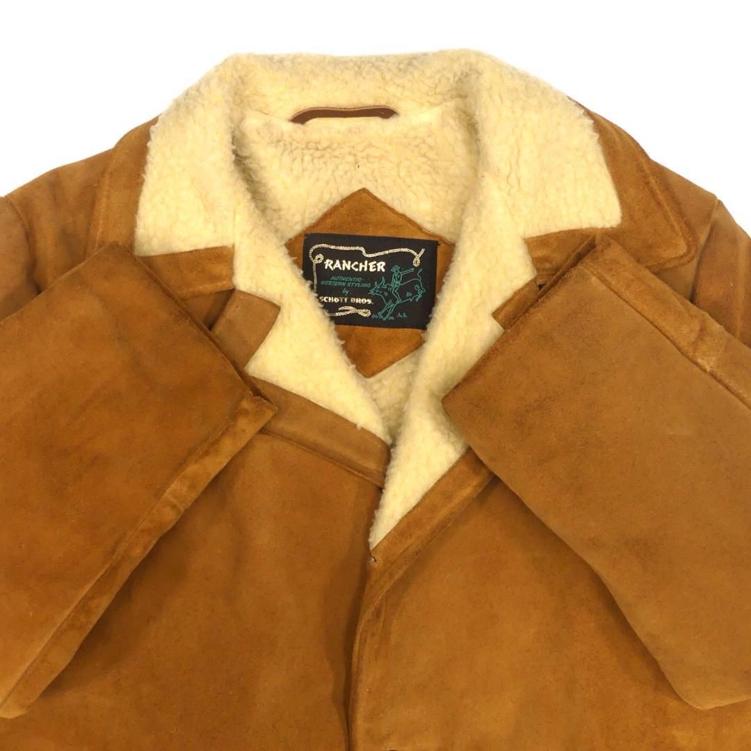 schott ムートンジャケット Schott Real Sheepskin Mouton Coat Jacket ショット リアル