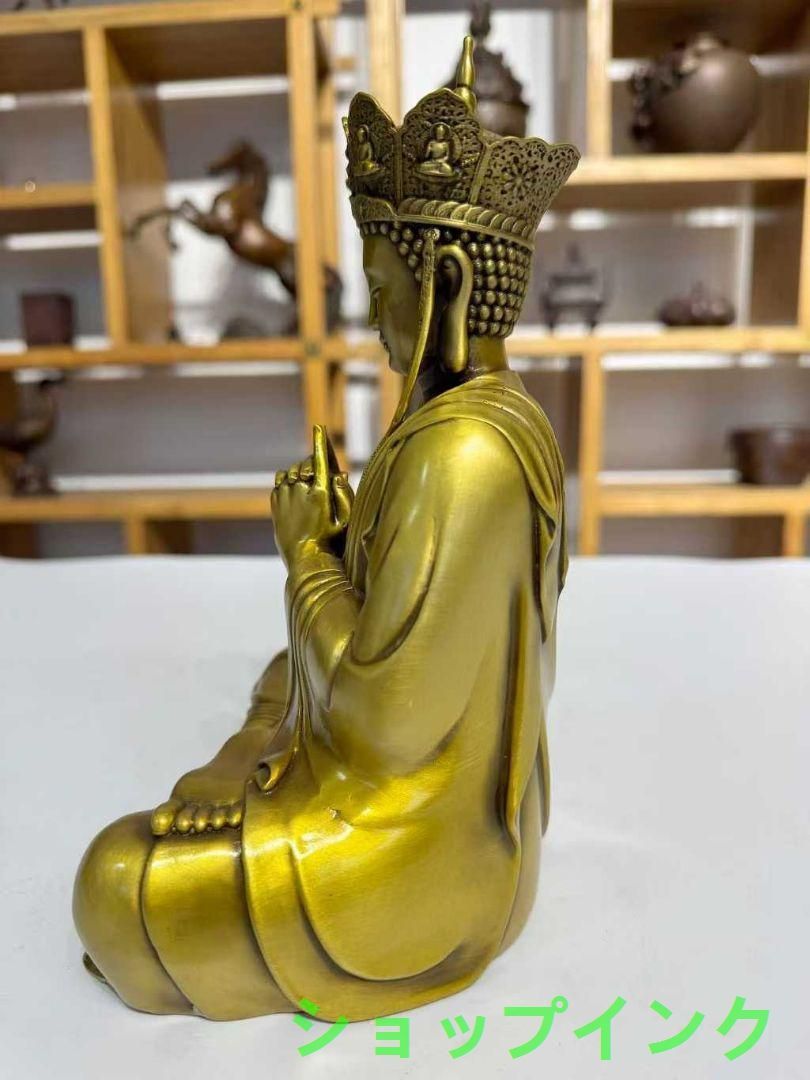 地蔵 菩薩 観音 銅製 仏像 彫刻 置物 開運 風水 鎮宅辟邪