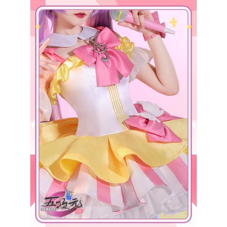 即発送　三分妄想　プリパラ　真中らぁら　ウィッグ付き　コスプレ衣装 新発売 新発売 三分妄想 プリパラ 真中らぁら コスプレ 衣装 ※ウィッグ