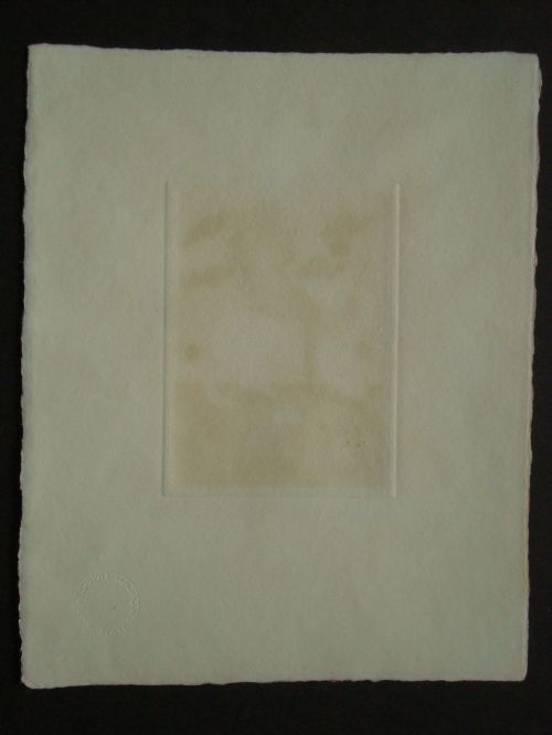 山下清澄 版画 「イタリアの幻想S-XI キマイラにまたがった少女