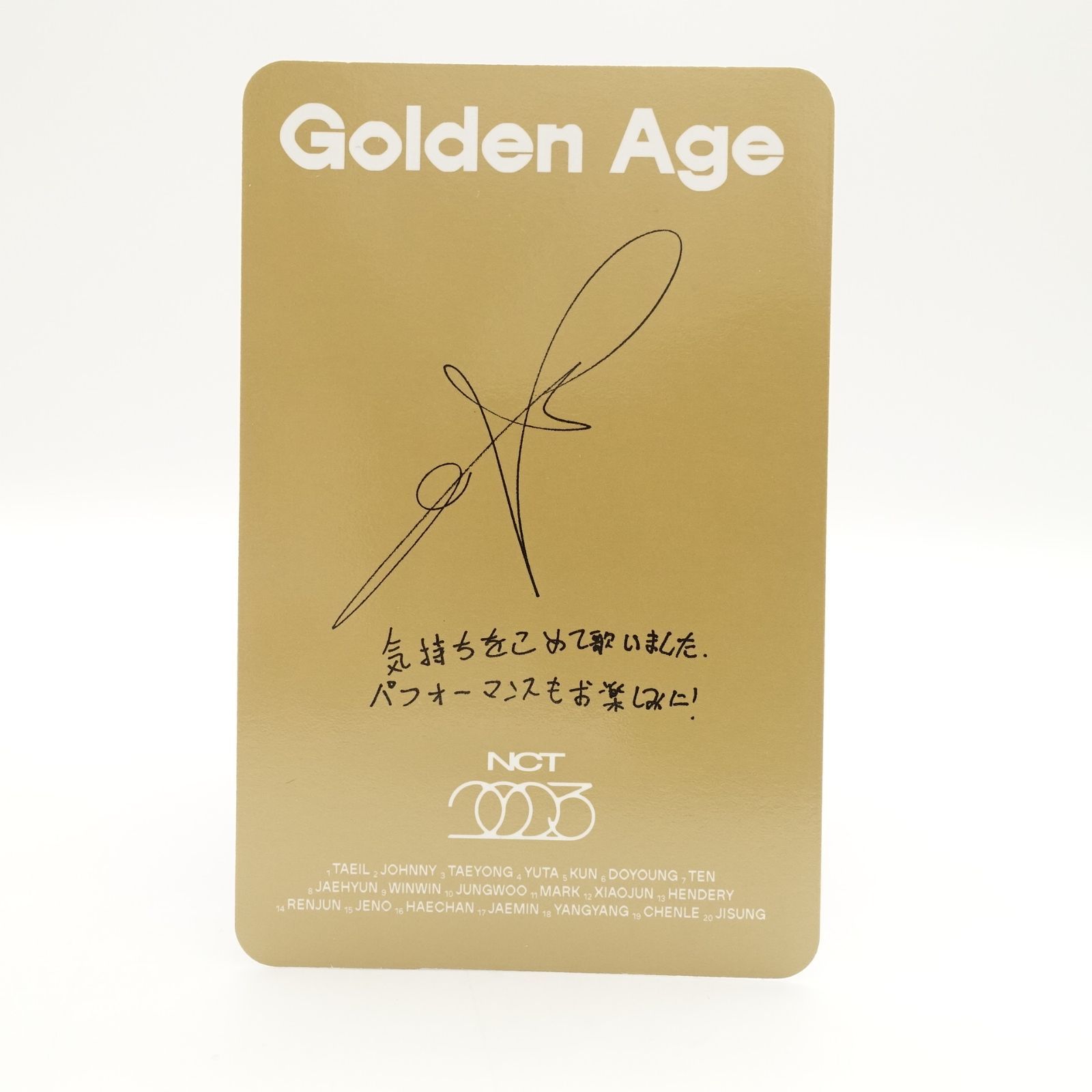 ロンジュン スペシャルトレカ Golden Age NCT DREAM NCT 2023 ロンジュン Golden Age japan トレカ フォト カード
