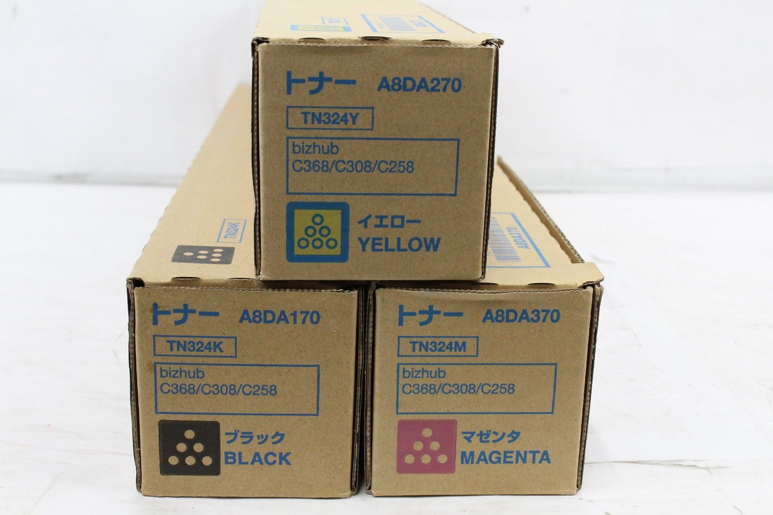 コニカミノルタ　TN324シリーズ コニカミノルタ（KONICA MINOLTA）TN-324（黒・青・赤・黄）4色