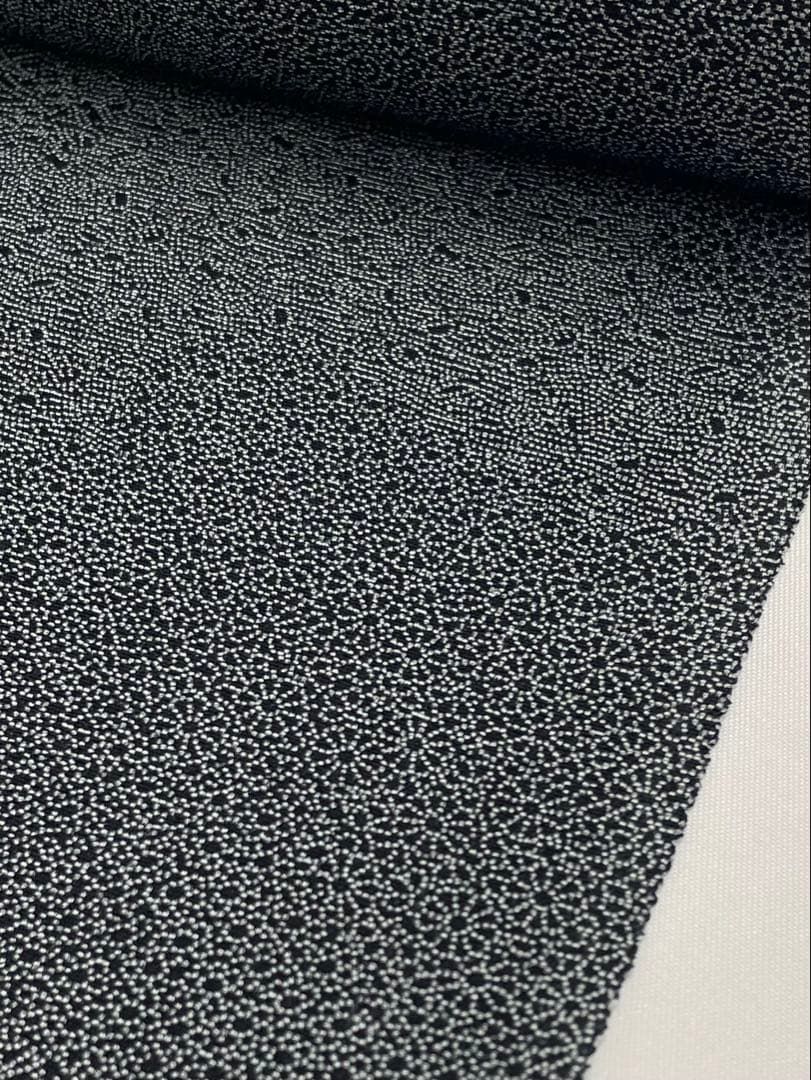 両面染小紋 墨流し×裂取 伊勢型 共八掛 正絹 反物 両面染小紋 墨流し×裂取 伊勢型 共八掛 正絹 反物