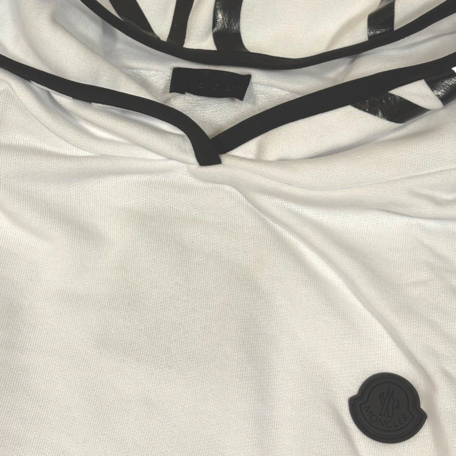 【新品未使用】MONCLER CROPPED MAGLIA パーカー　XL　白色 定価9万円！！☆新品未使用タグ付き品☆ MONCLER Cropped