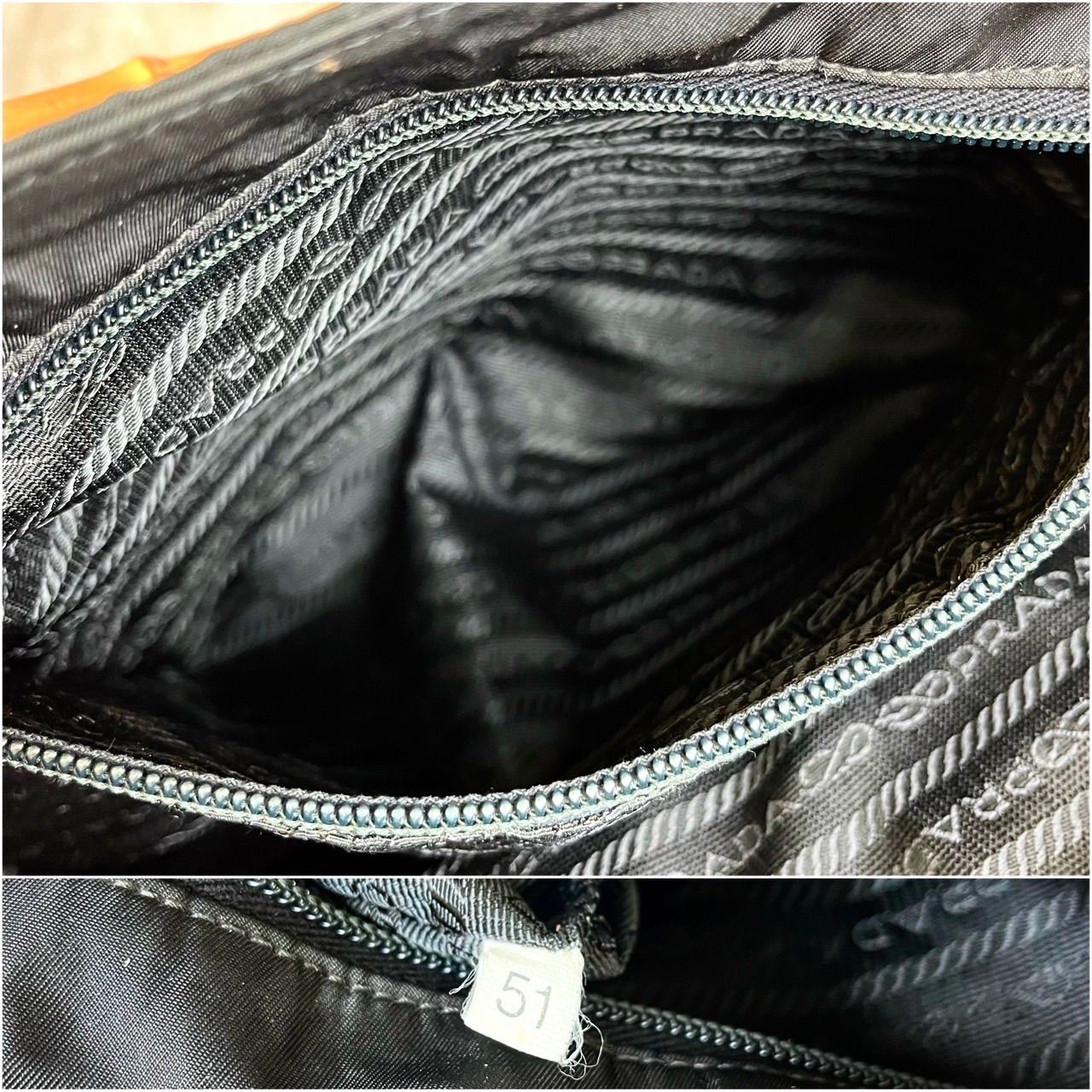 ✨良品✨ PRADA プラダ ハンドバッグ トートバッグ ウッドハンドル