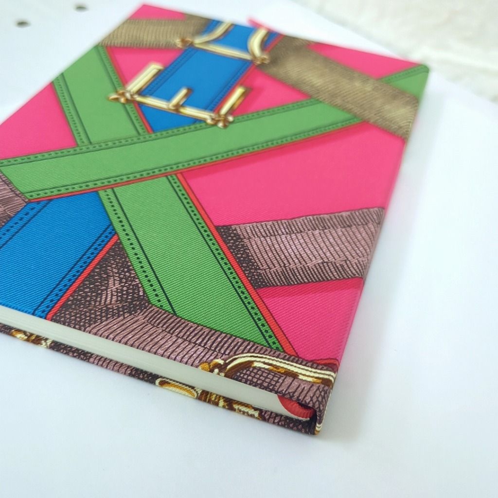 割引 エルメス ベルトデザイン ノートブック メモ帳 ピンク カーキ