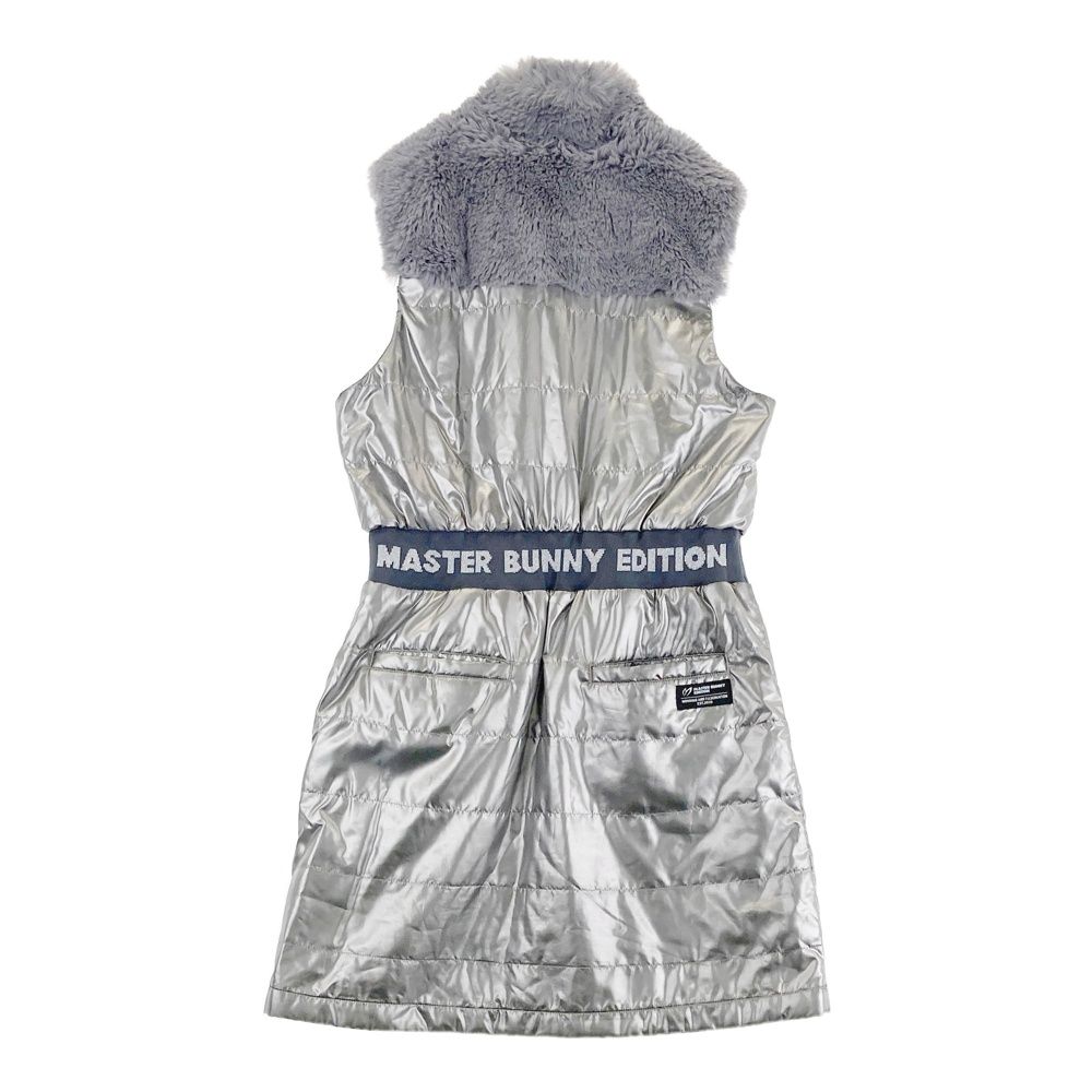 サイズ 0 MASTER BUNNY EDITION マスターバニーエディション 中綿 フルジップワンピース シルバー系 240101456269 ゴルフウェア レディース ストスト