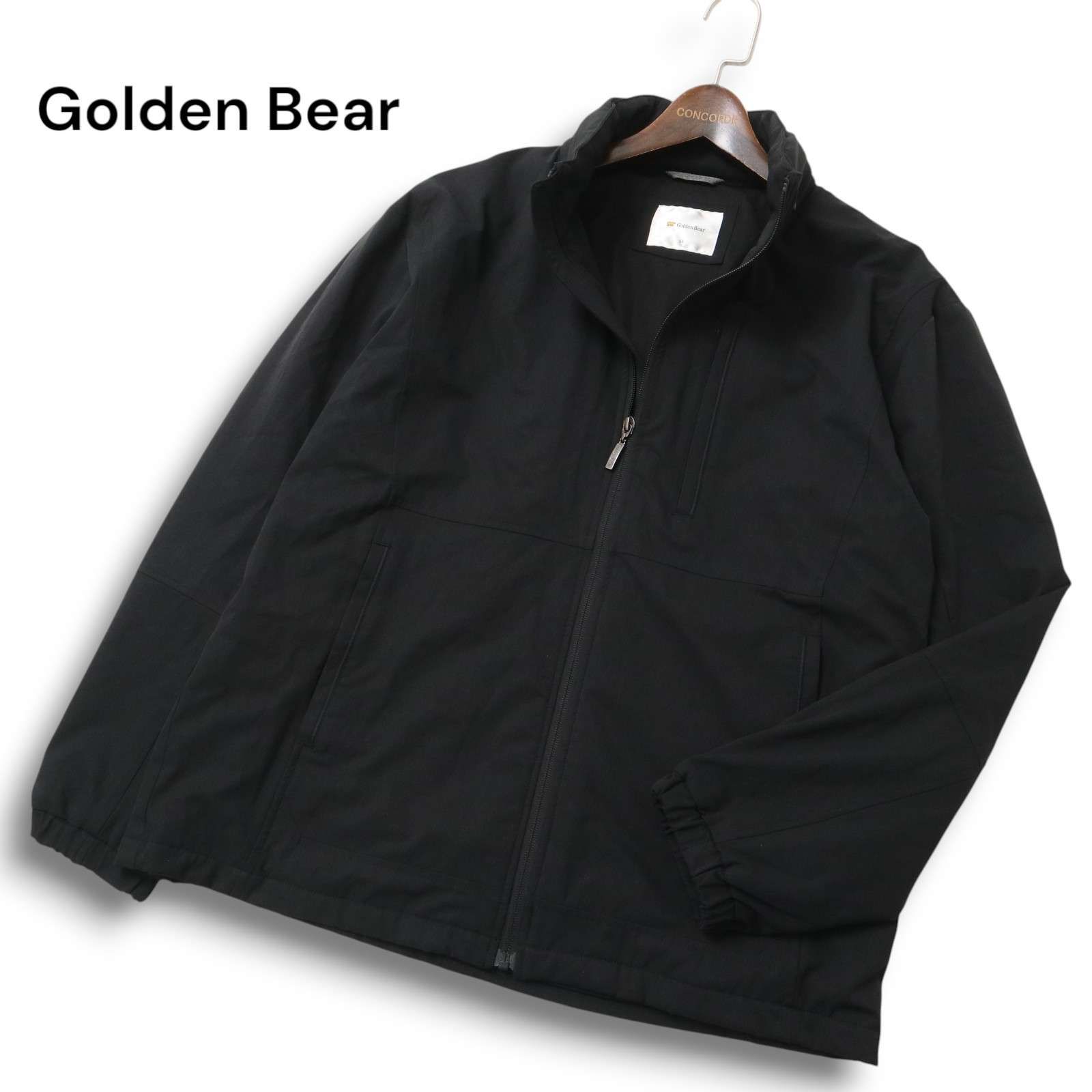 Golden Bear ゴールデンベア 秋冬 フード収納 ジャケット ブルゾン Sz.LL メンズ 黒 大きいサイズ