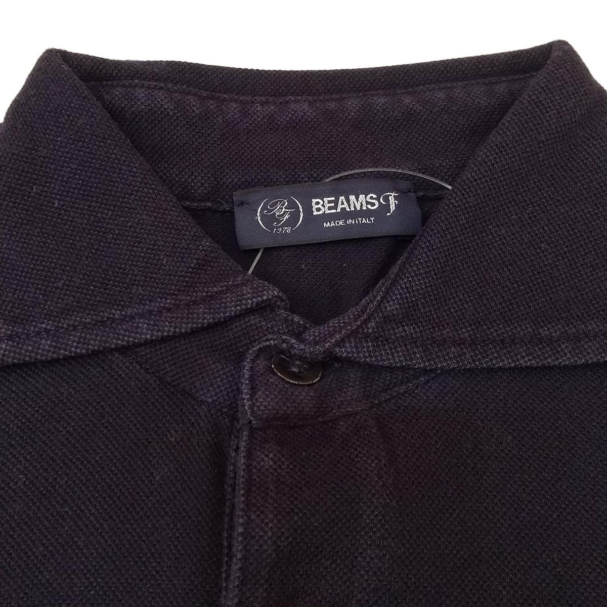 BEAMS F ビームスエフ イタリア製 ポロシャツ ネイビー 44 S相当