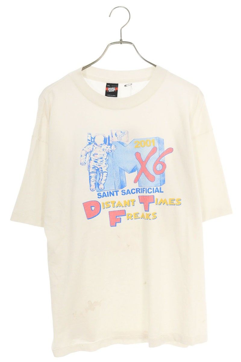 ヴィンテージ加工プリントTシャツ メンズ