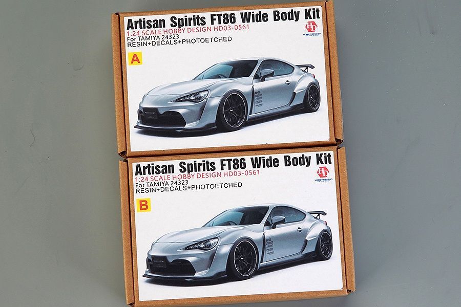 ホビーデザイン HD03-0561 1 24 アーティシャン スピリット FT86 ワイドボディキット タミヤ24323用 レジン エッチングパーツ デカール メタルパーツ