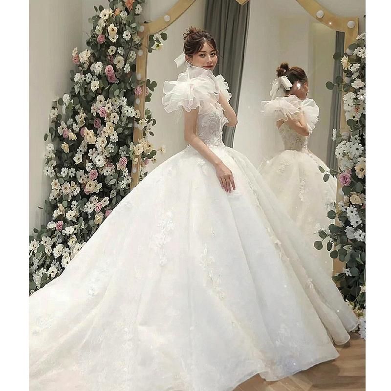 【美品】ウエディングドレス　前撮り　二次会　結婚式 ウェディングドレス ウエディングドレス 二次会 結婚式 前撮り