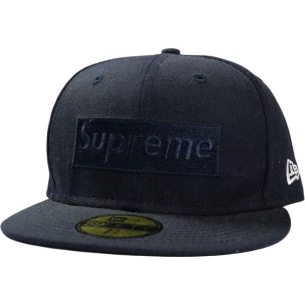 Size 7 3|8 M SUPREME シュプリーム 14AW Tonal Box Logo New Era Cap Navy ニューエラキャップ 紺 品-良い 20827007