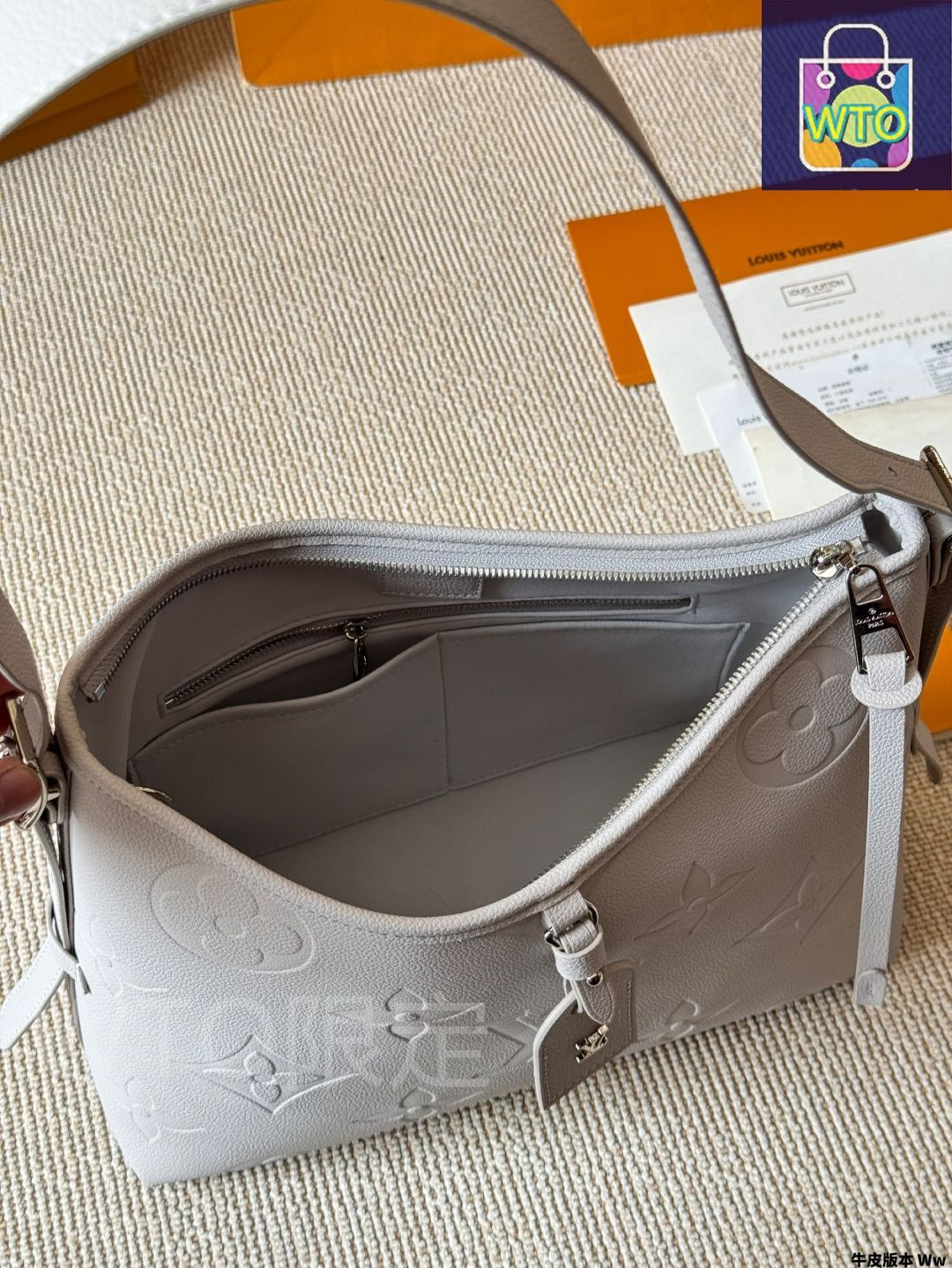 LOUIS VUITTON グレー トートバッグ LVレターパック¥1,600 トップ復刻版潮男型男性の街出に必要な
