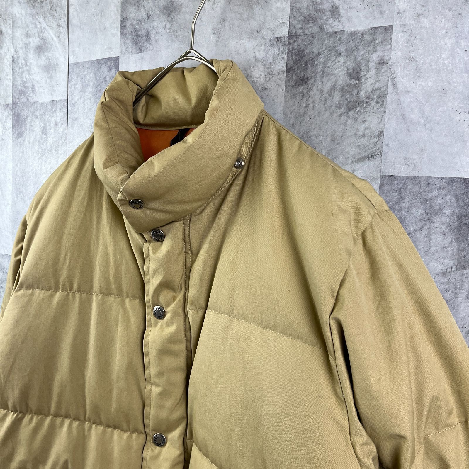 80s USA製 THE NORTH FACE ダウンジャケット 茶タグ ベージュ S - メルカリ