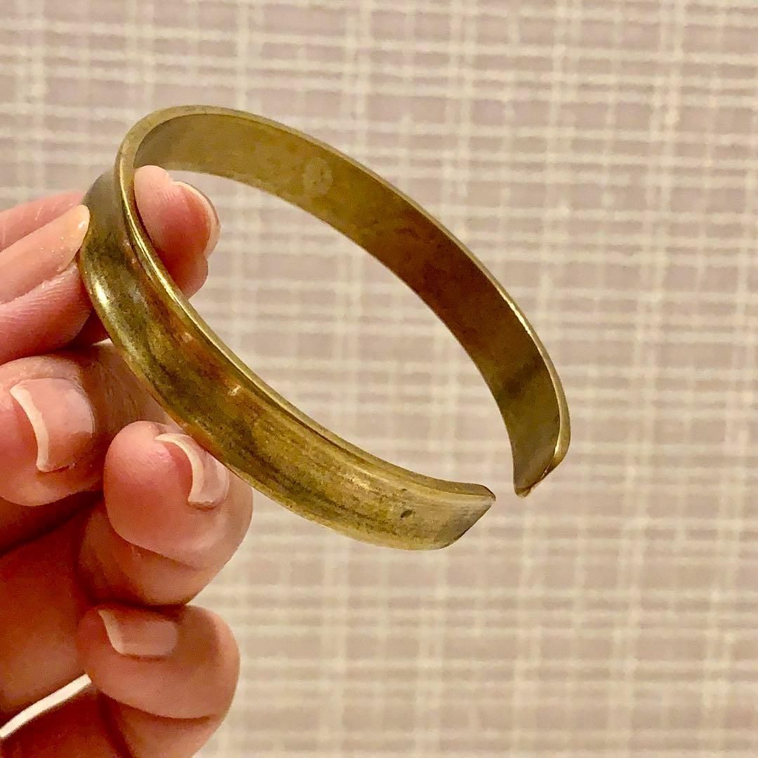 24K gold 去る electroplated bangle バックル バングル