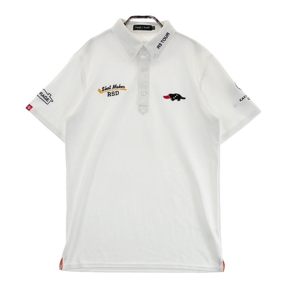 rough&swell ラフアンドスウェル ポロシャツ サイズM カジュアルゴルフドットコムby PALM SPRINGSにrough&swell［ラフ