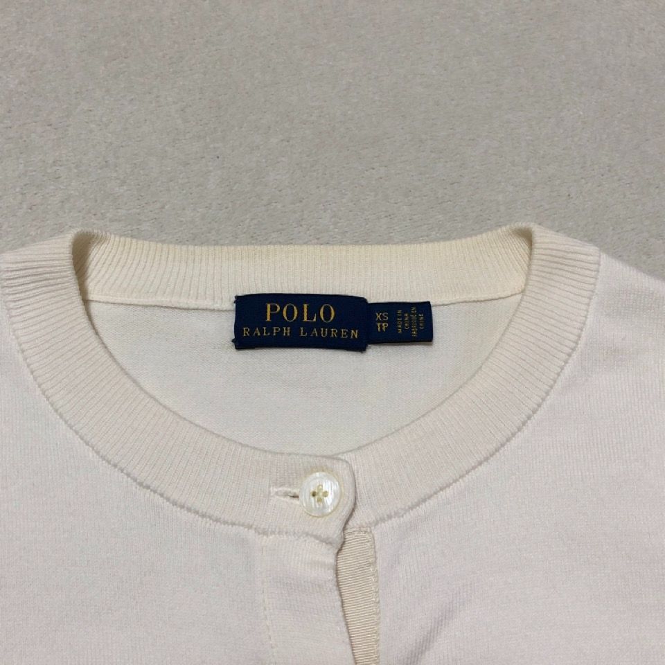 1-16 Ralph Lauren ラルフローレン 美品 カーディガン ホワイト