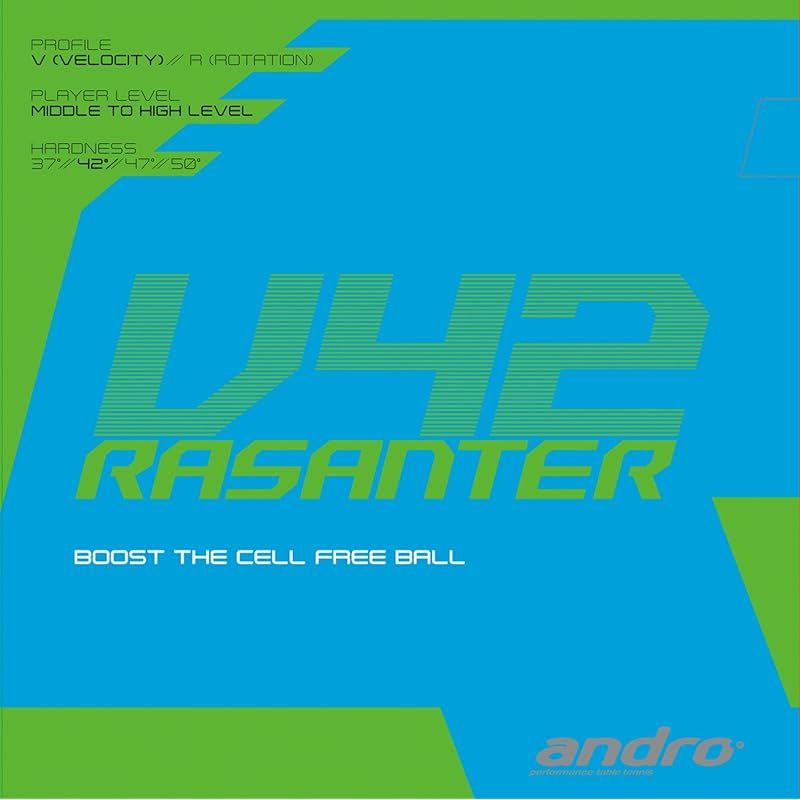 andro(アンドロ) 卓球 ラバー ラザンターV42 112290 アカ(RD) ULTRA MAX 0