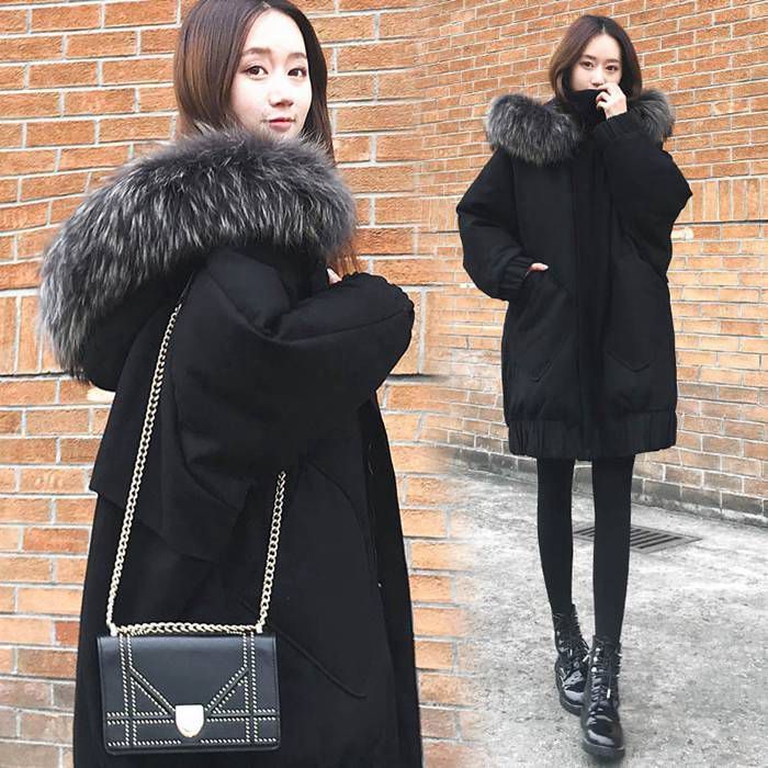 中綿コート レディース ジャケット 中綿ジャケット 冬服ファーコート 厚手 防寒物 フェイクファーフード付き きれいめ カジュアル 秋冬 大きいサイズあり 黒 無地 アウター 20代 30代 40代 韓国ファッション レディース 秋冬コート nqU8397