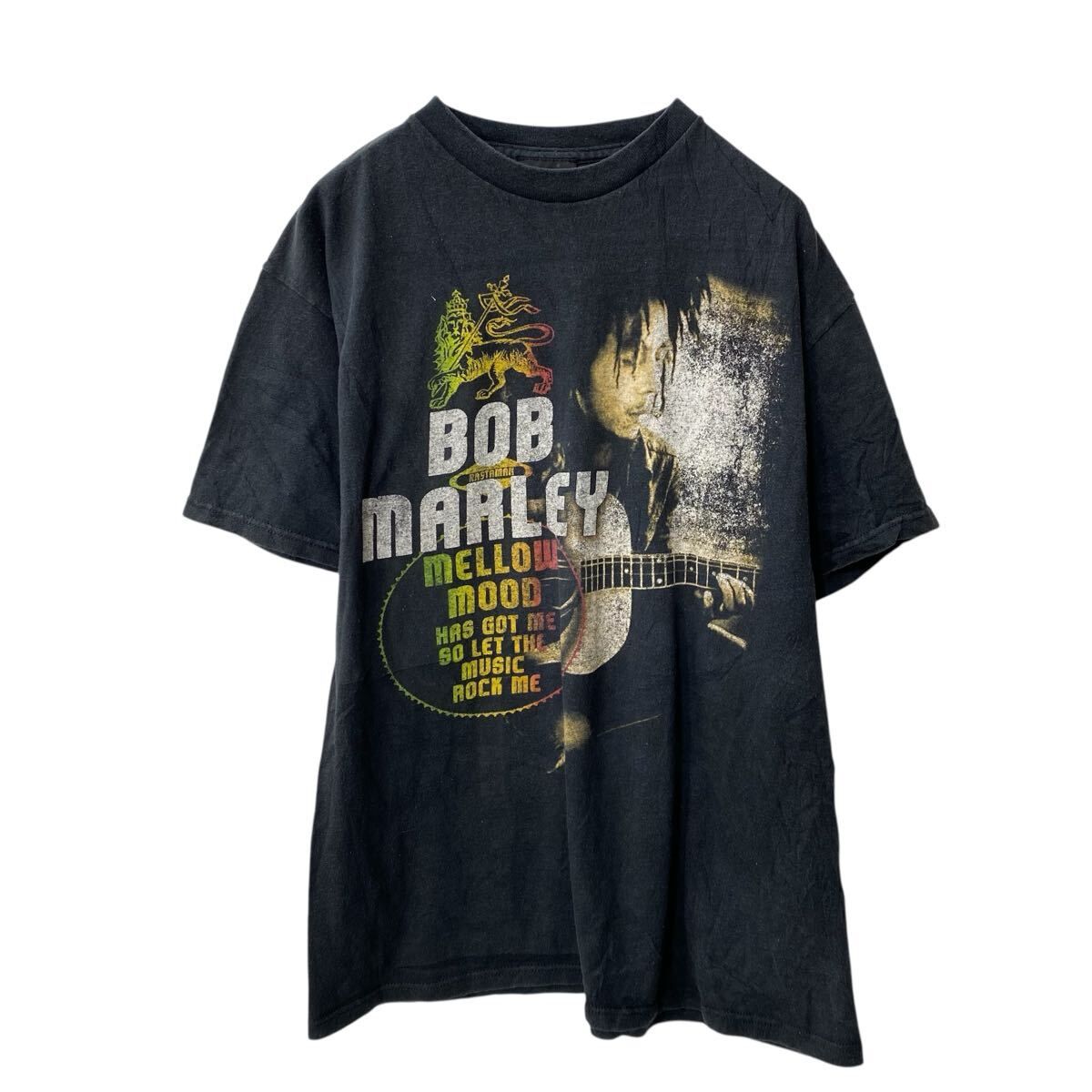 ZION BOB MARLY 半袖 プリントTシャツ L ブラック ザイオボブマーリー