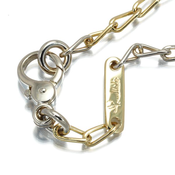 ポメラート チェーンネックレス コンビカラー リンク 50cm K18YG/WG