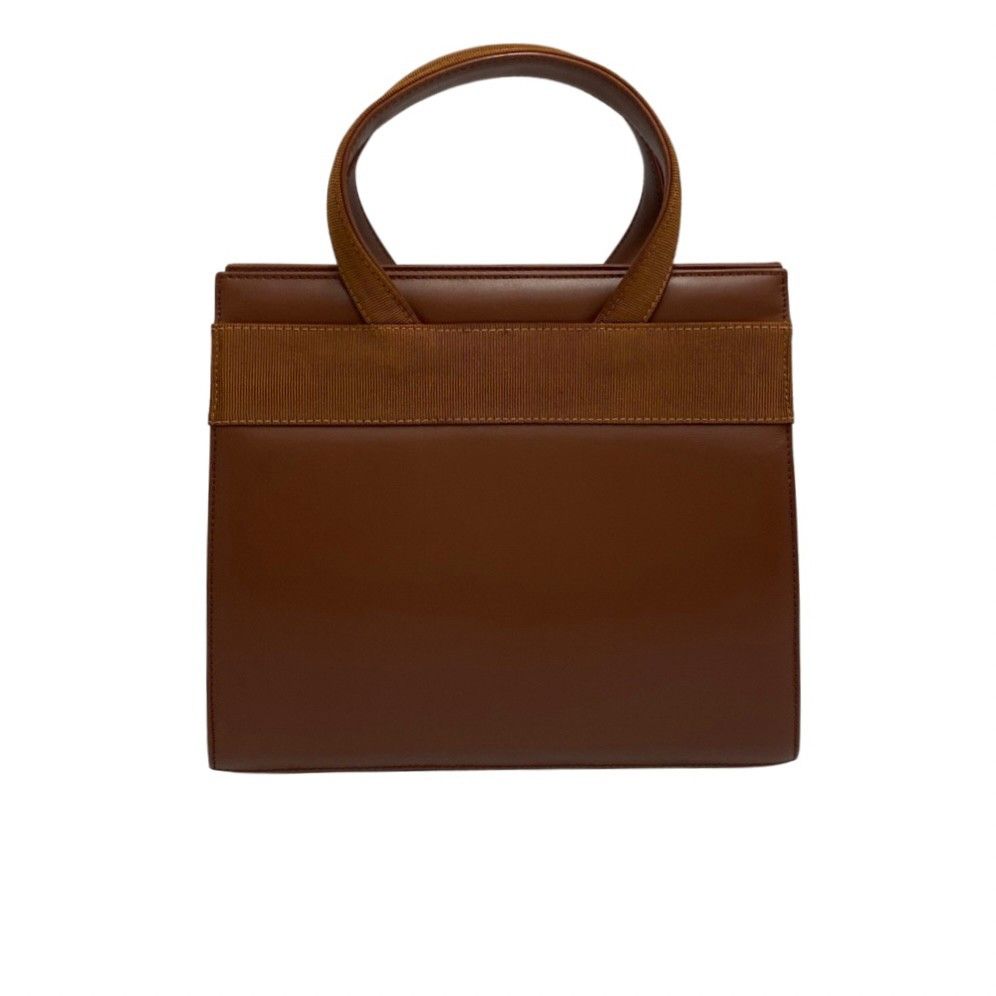 極美品】 Ferragamo レザー×キャンバス トートバッグ ヴァラ