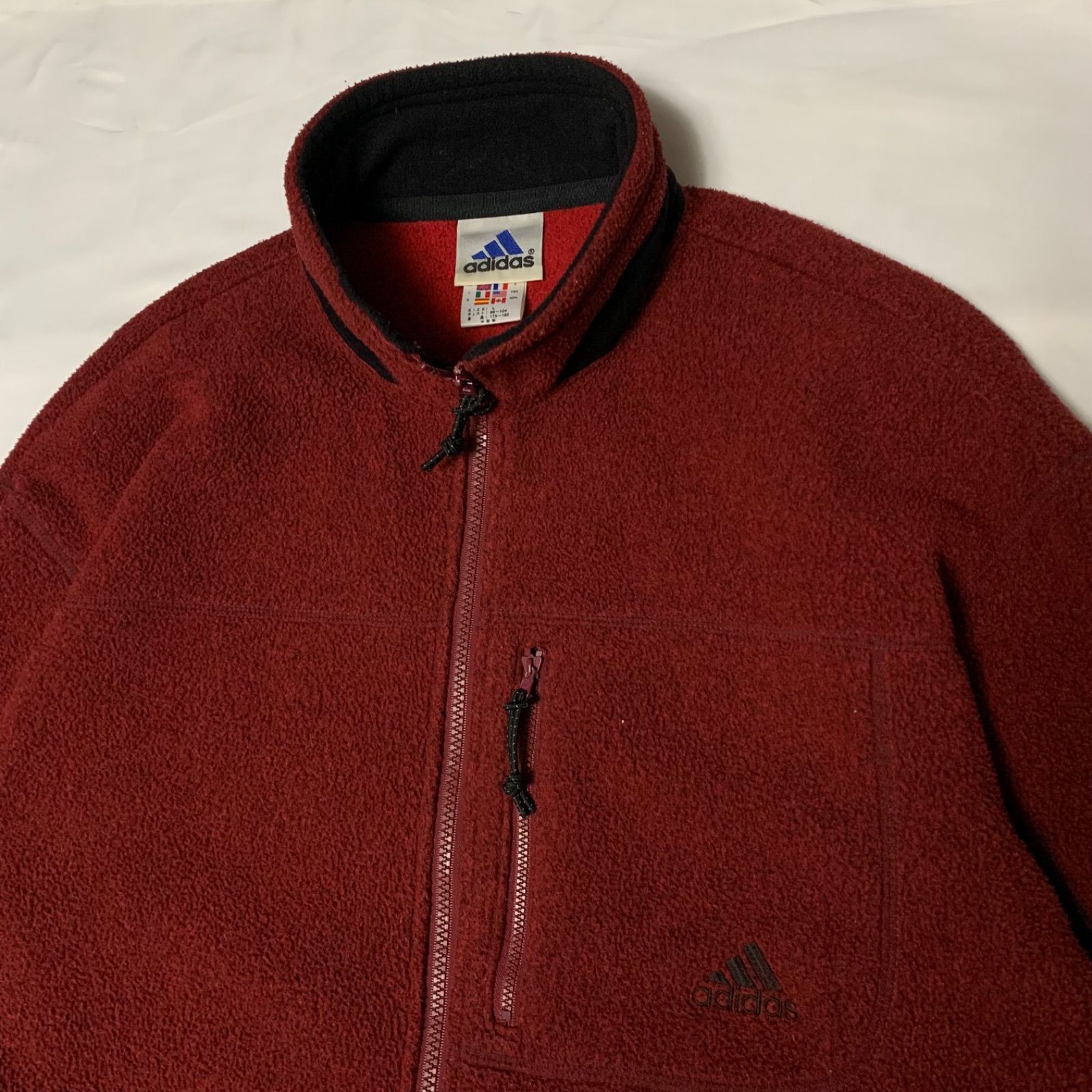 00s adidas Zip Up Fleece Jacket アディダス ジップアップフリース