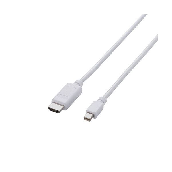 エレコム Mini DisplayPort-HDMI変換ケーブル/2m/ホワイト