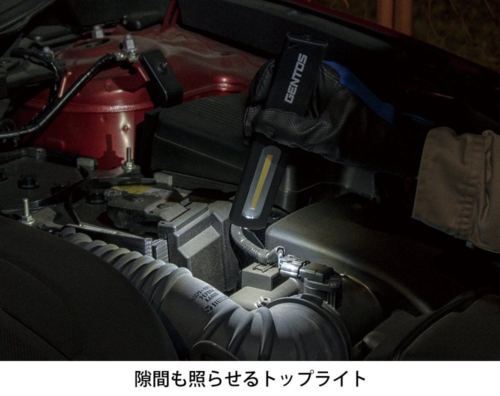 GENTOS ジェントス 作業灯 LED ワークライト スリムバータイプ USB充電式 充電池 250ルーメン ガンツ GZ-702 防水 マグネット COB 明るさ250ルーメン 実用点灯3時間 GZ-702