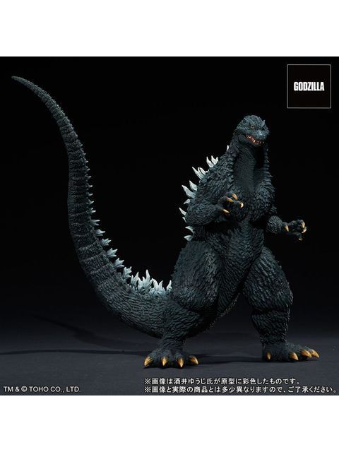 【塗装完成品】東宝30cmシリーズ 酒井ゆうじ造形 ゴジラ2002 嵐の中の攻防 エクスプラス製「酒井ゆうじ造形コレクション ゴジラ(2002) 嵐の