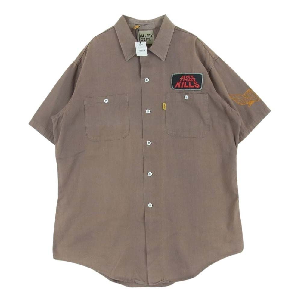 ギャラリーデプト Gallery Dept Vintage Mechanic Shirt ヴィンテージ メカニック 半袖 シャツ MULT L【中古】