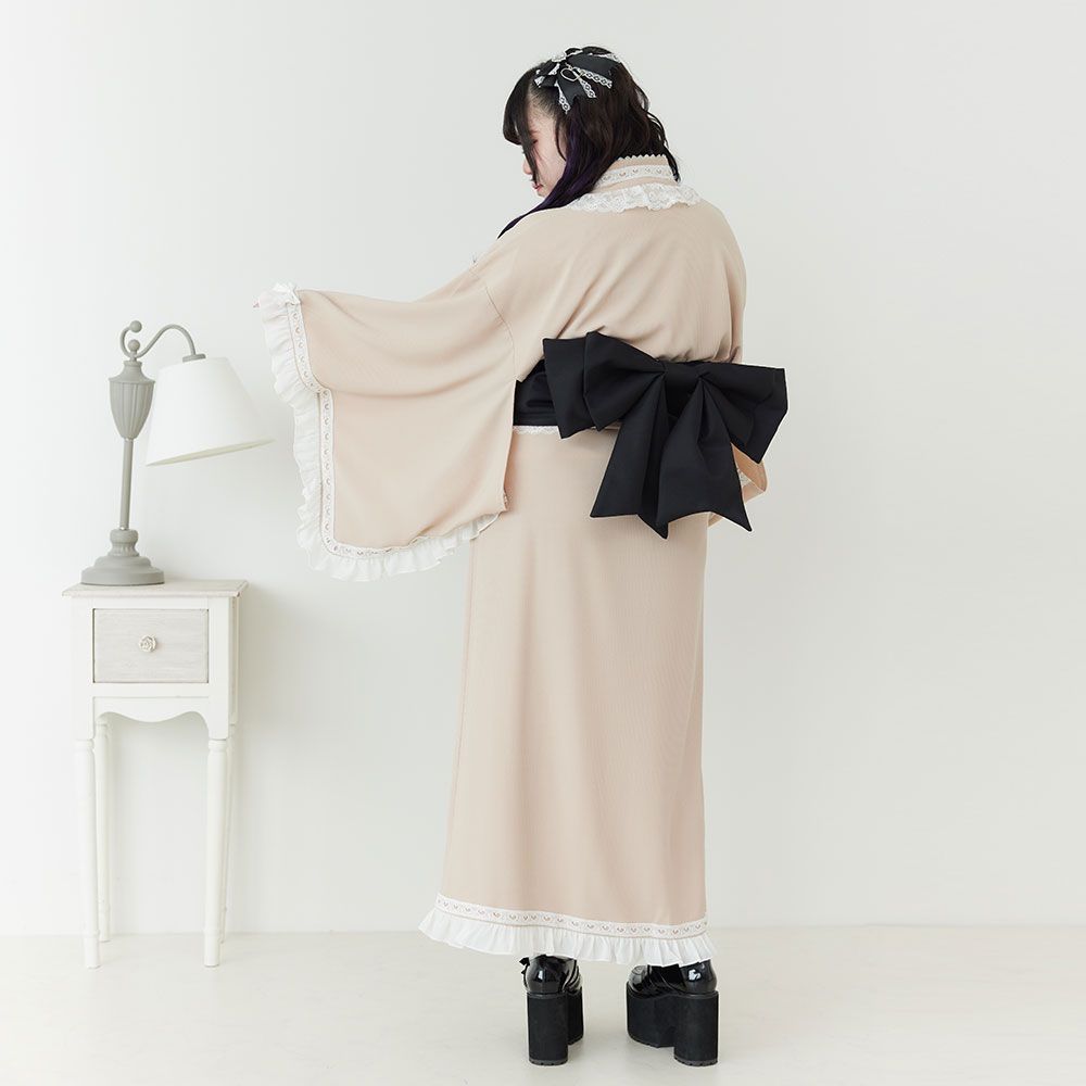 夢展望公式 [新品未使用] ハートレースフリルセパレート浴衣