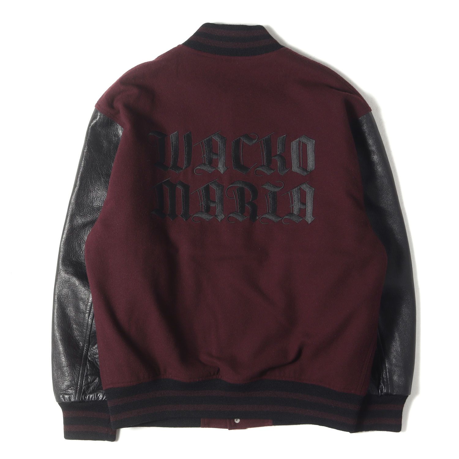 WACKO MARIA ワコマリア ジャケット サイズ:S 23SS 袖レザー メルトン 
