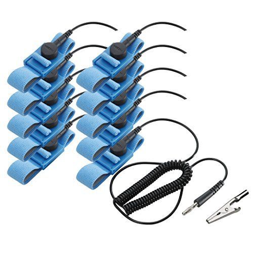 ホーザン HOZAN リストストラップ 静電気対策 リストバンド 10個入 コード実効長0.8ｍ F-154