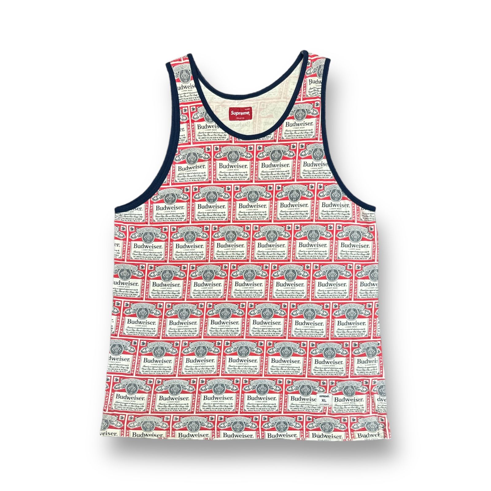 Supreme x Budweiser 09SS Tank Top 総柄 ノースリーブ タンクトップ シュプリーム バドワイザー コラボ  XL マルチカラー  63745A7