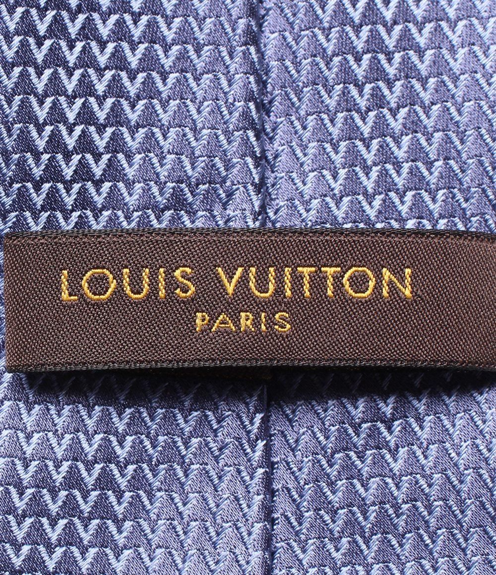 ルイヴィトン Louis Vuitton ネクタイ スターズ　シルク100% 美品 ルイ・ヴィトン ネクタイ シルク100％ Vロゴ M70574 メンズ