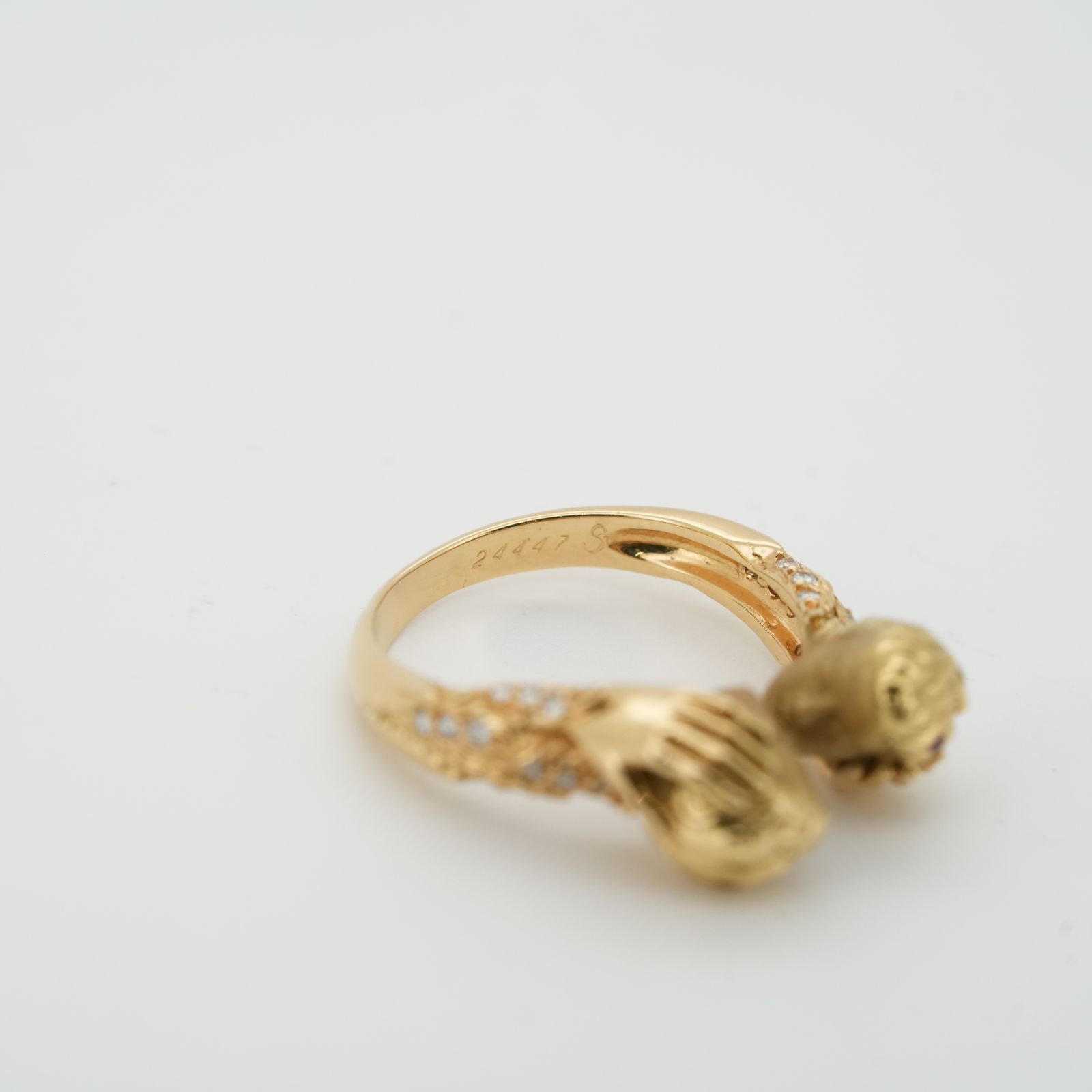 カレライカレラ Carrera y Carrera リング K18YG ルビー ダイヤモンド