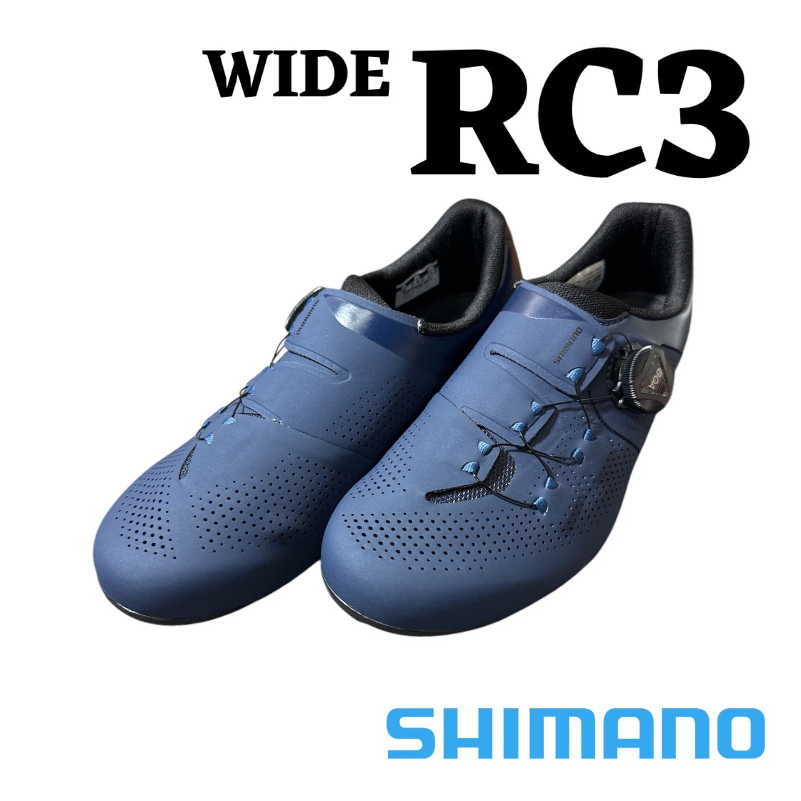 SHIMANO シマノ RC3 SH-RC302 WIDE ワイド ネイビー SPD-SL対応 ロード 